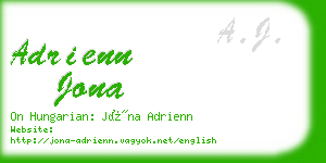 adrienn jona business card